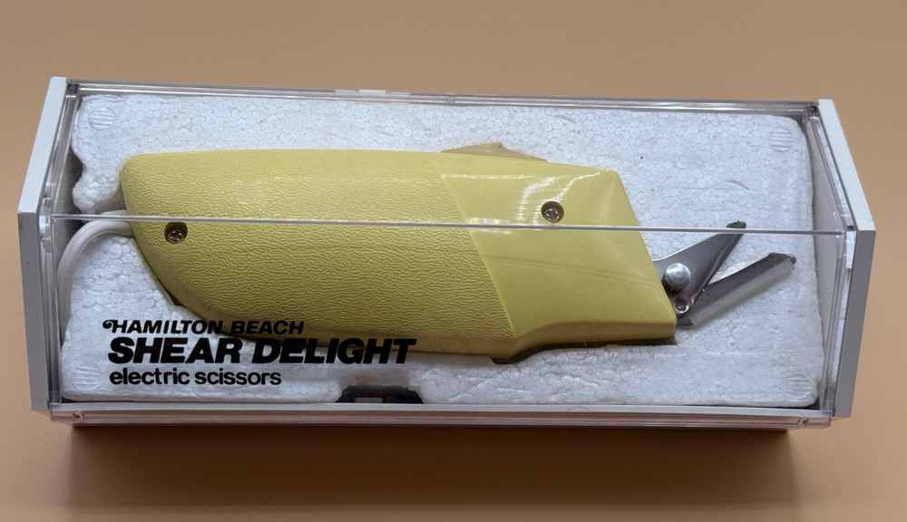 ✂️ Vintage Hamilton Beach Shear Delight Electric Scissors NEW In Case